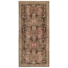 Tappeti persiani dell'Azerbaijan - Design marrone rosa in lana - 97474