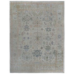 Tappeto Afghanistan Oushak Over Size - Disegno in lana e avorio - 97501