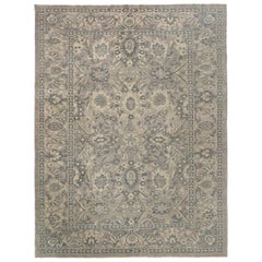 Afghanistan Tapis de sol Sultanabad - Laine Brown Ivoire Taupe - 97503