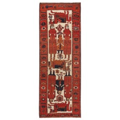 Alfombra Persa Shiraz - Lana Diseño Rojo Marfil - 97459