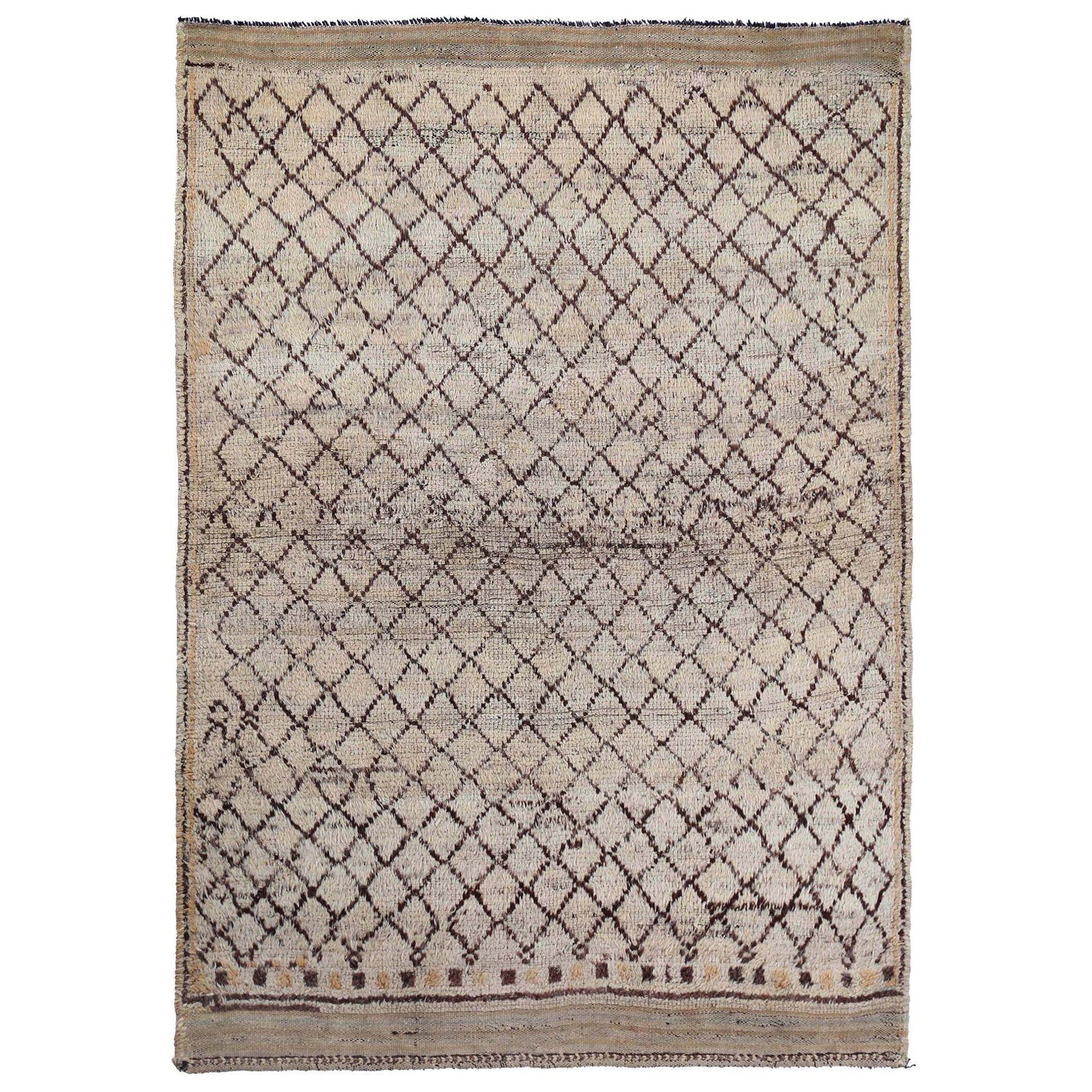 Tappeto persiano Gabbeh Small - Disegno in lana e avorio - 97538