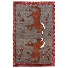 Tapis persan Shiraz Small - Laine Design/One Brown Gray - 97463