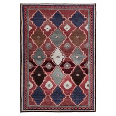 Tappeti persiani Gabbeh - Lana rosa rosso - 97466
