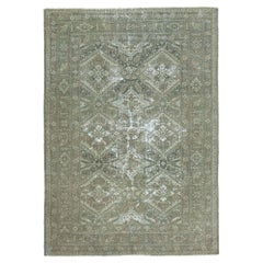 Persian Mahal Small Rug - Wool Taupe Design - 97556