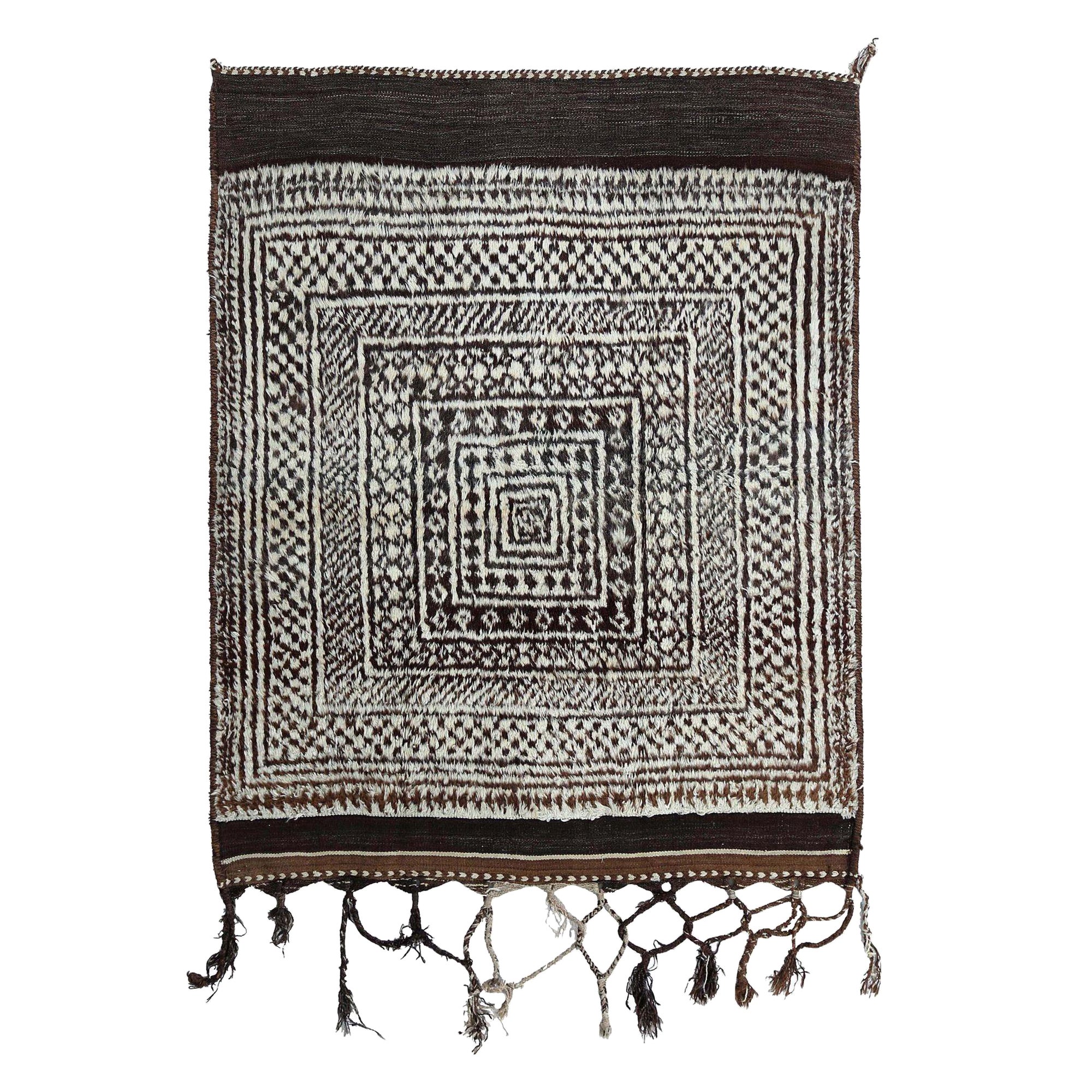 Persischer Gabbeh Small Teppich - Wolle Elfenbein Design - 97563