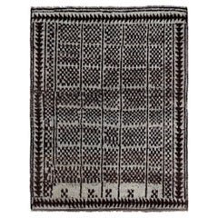Alfombra Persa Gabbeh Small Design - Lana Marrón - 97576