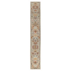 Tapis de course Sultanabad en laine ivoire - 97509