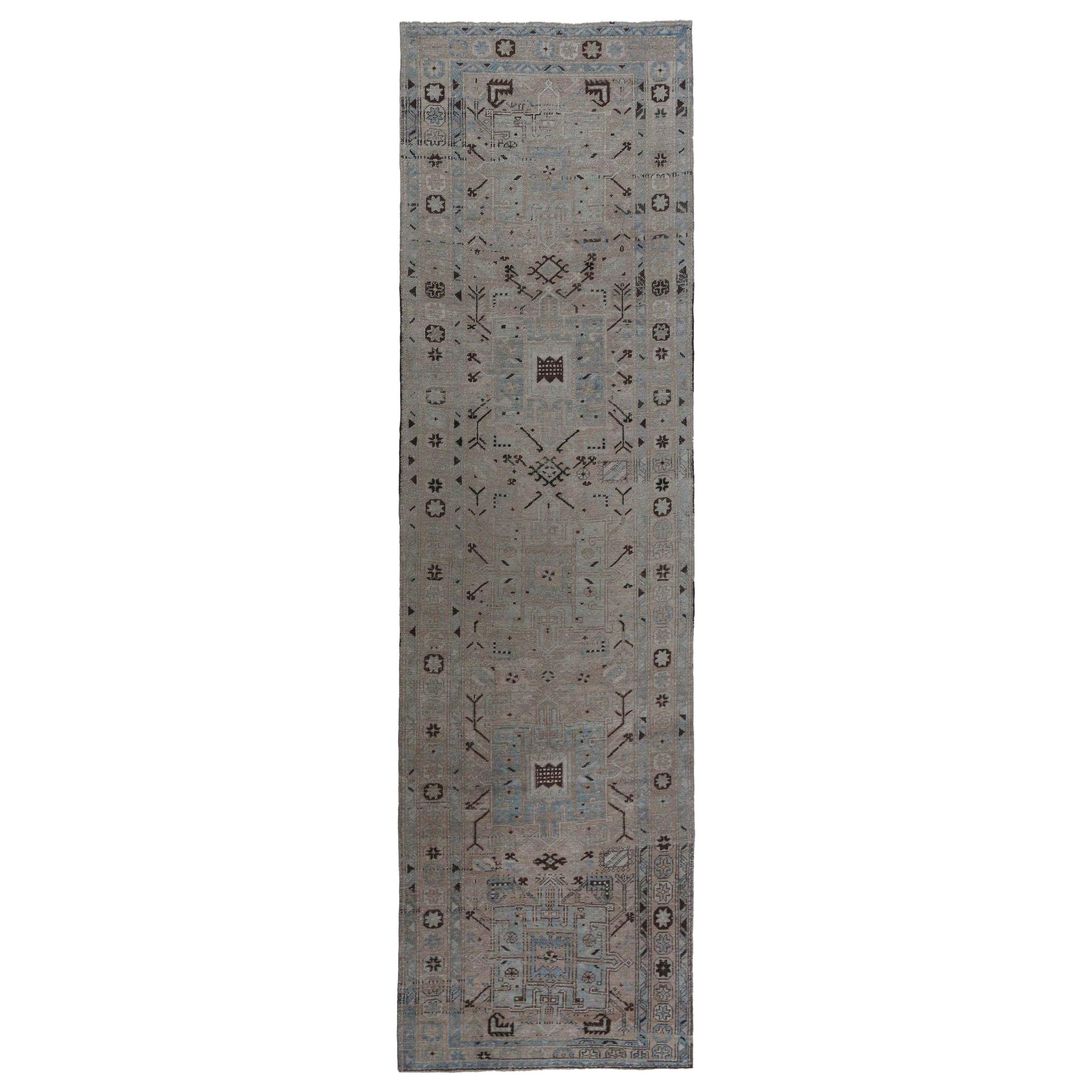 Tappeti persiani Azerbaijan - Cotone Design bianco e nero - 97548 in vendita