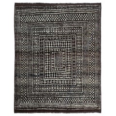 Alfombra Persa Gabbeh Small Design - Lana Marrón - 97566