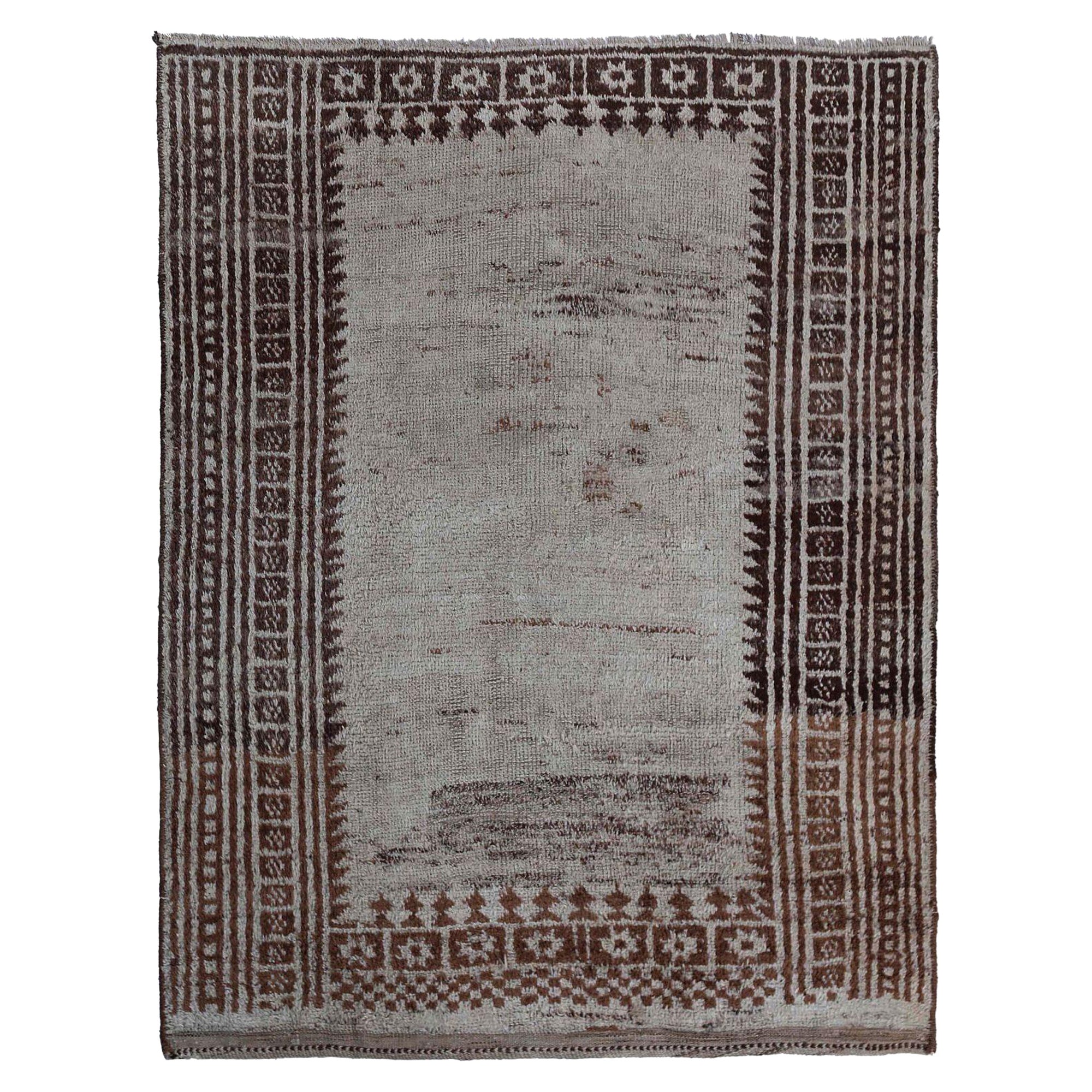 Persischer Gabbeh Small Teppich - Wolle Elfenbein Design - 97570