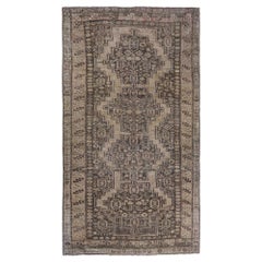 Tapis persan Bijar Small - Laine Brown Taupe Design - 97623