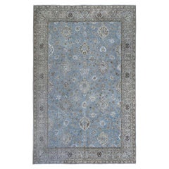 Tapis persans de Tabriz, motif bleu en laine - 97627