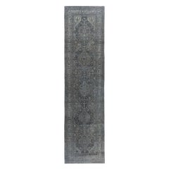 Tapis de course Persan Malayer - Laine Brown Ivory Design - 97586