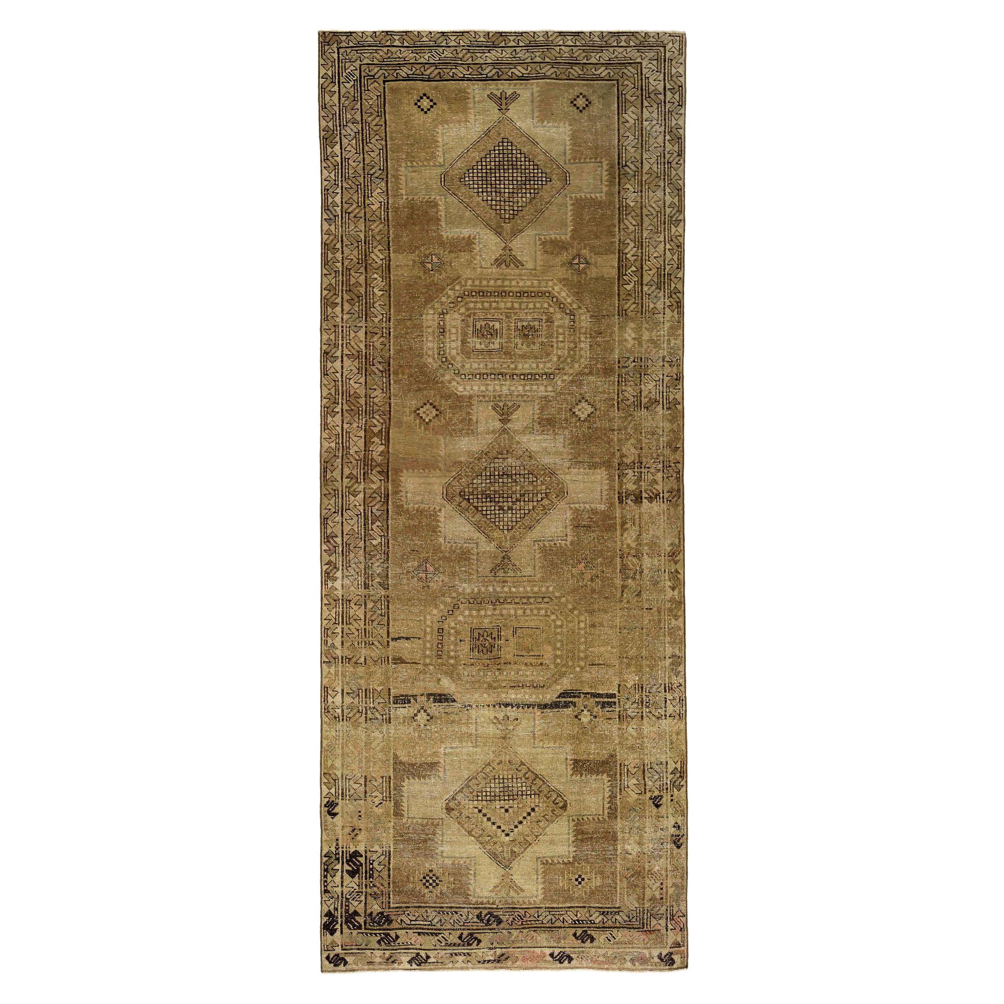Persian Azerbaijan Area Rugs - Wool Taupe Design - 97641