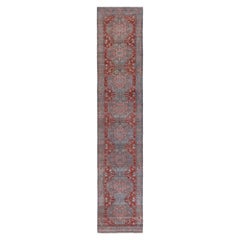 Tapis persan Malayer - Motif bleu rose rouge en laine - 97590