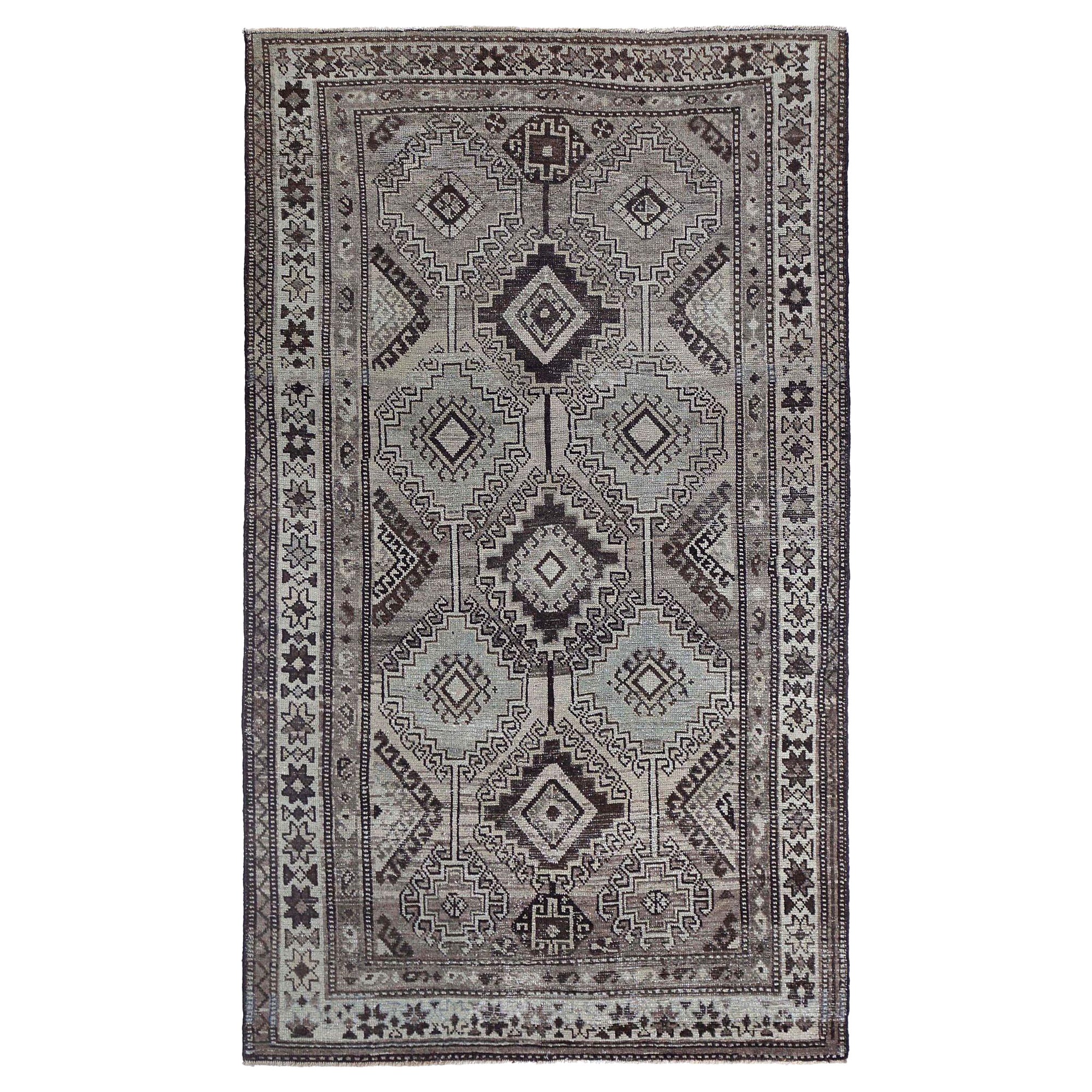 Tappeto persiano Azerbaijan Small - Disegno in lana e avorio - 97593