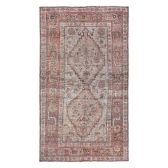 Persischer Aserbaidschanischer kleiner Teppich - Wolle Elfenbeinrosa Design - 97609