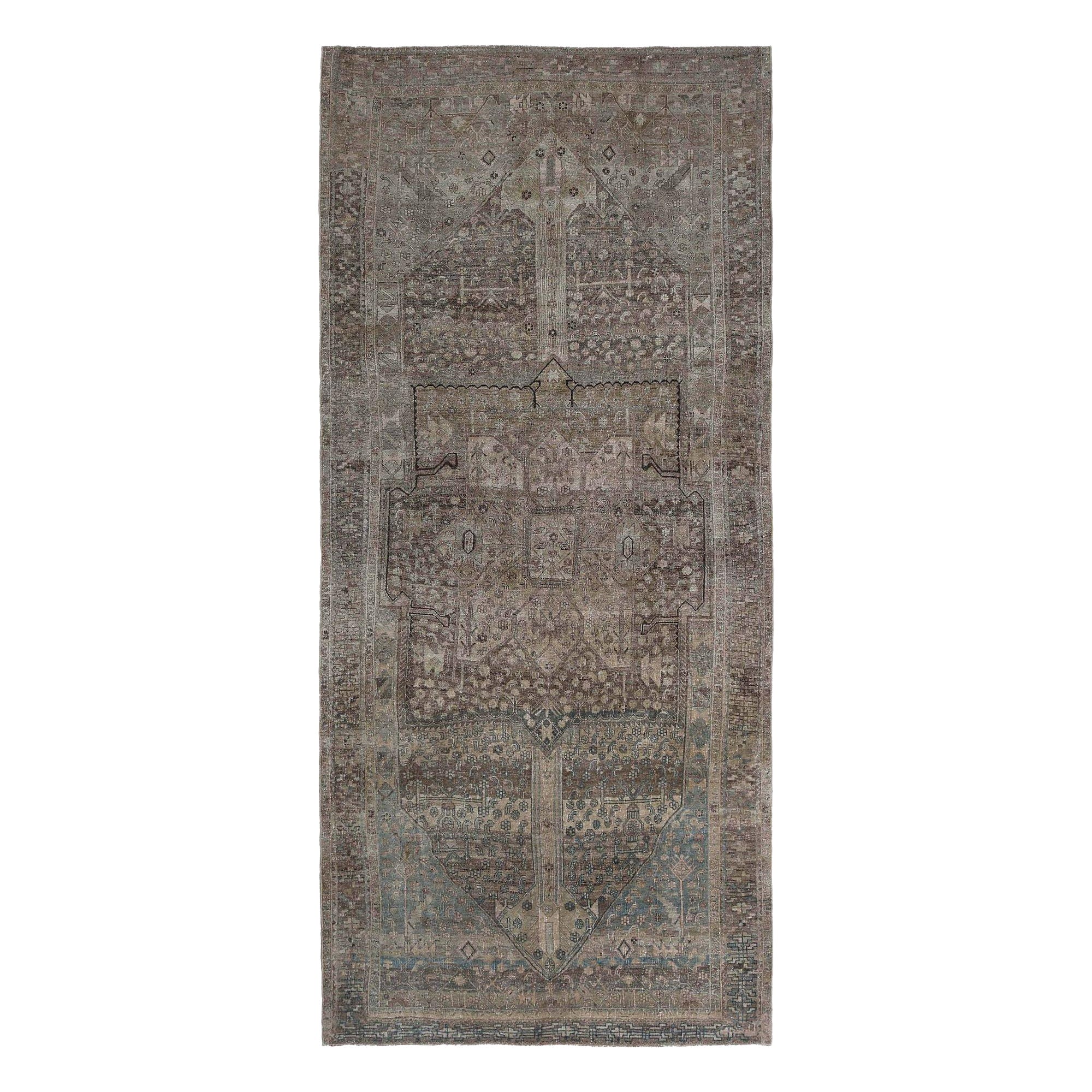 Persische Bijar Teppiche - Wolle Brown Design - 97612
