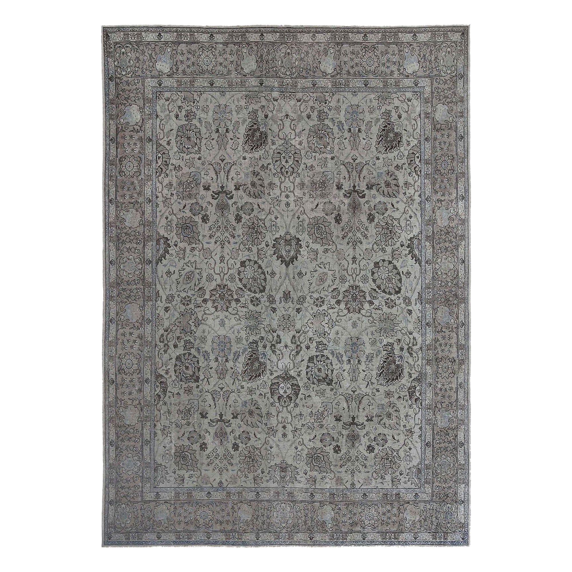 Tappeti persiani Tabriz - Design in lana e avorio - 97615