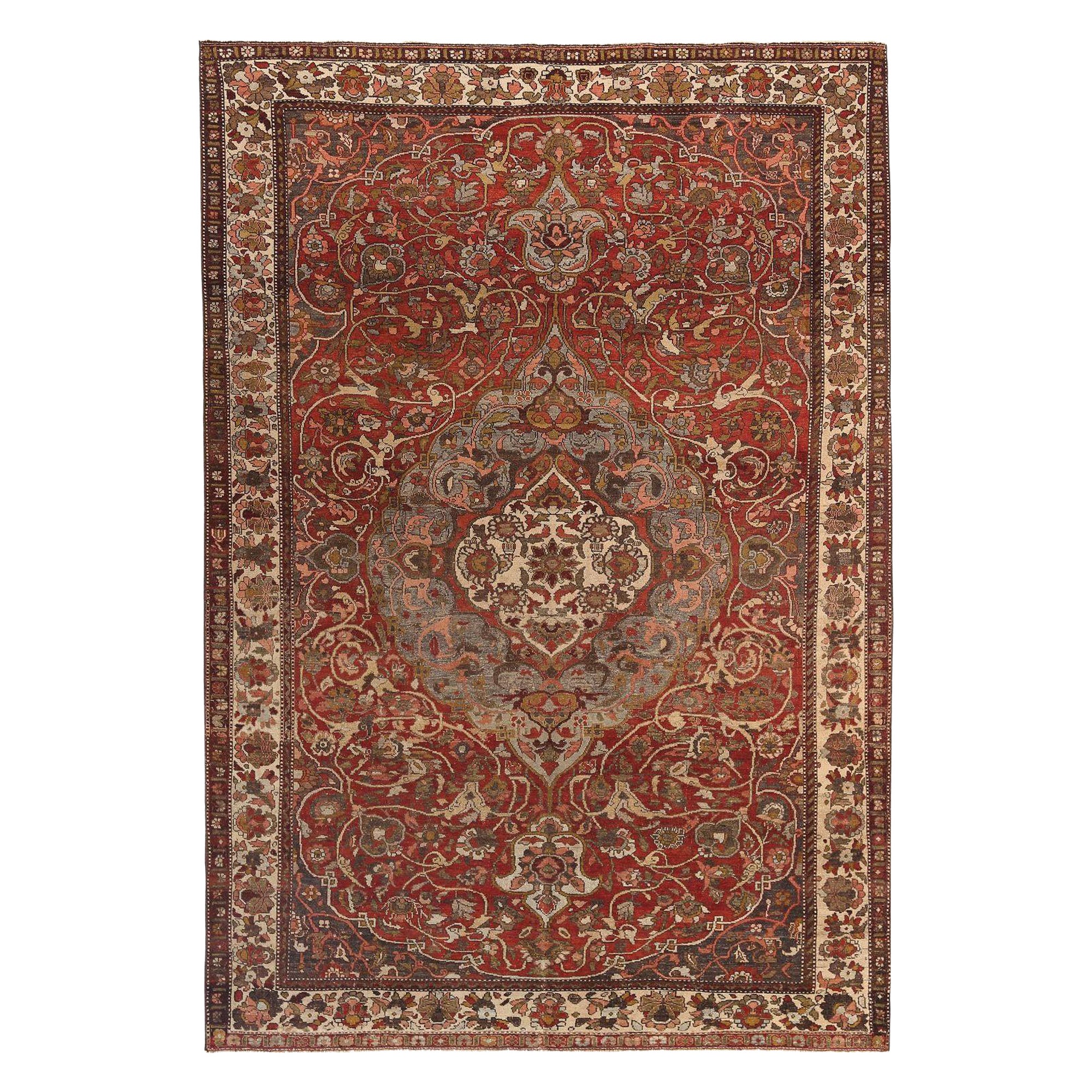 Persische Bakhtiari-Teppiche - rotes Wolldesign - 97678