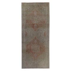 Persische Aserbaidschanische Teppiche - Wolle Grün Orange Design - 97628