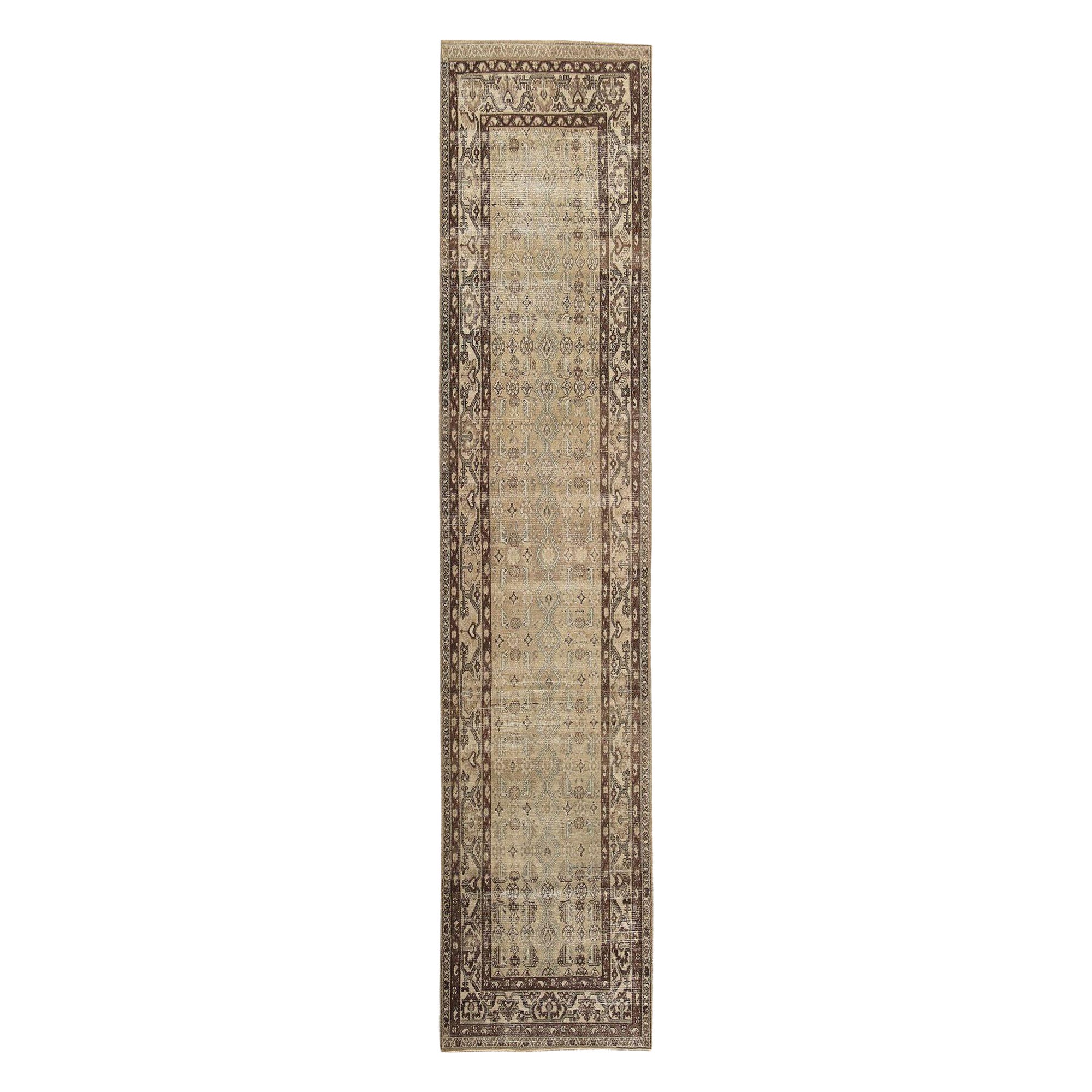 Tappeto persiano Malayer Runner - Disegno in lana e avorio - 97684
