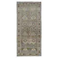 Persische Bijar-Teppiche - Wolle Grün Elfenbein Hellblau Design - 97634