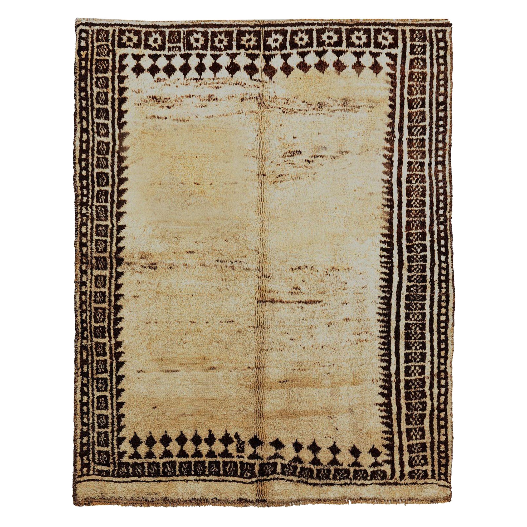Persischer Gabbeh Small Teppich - Wolle Elfenbein Design - 97699