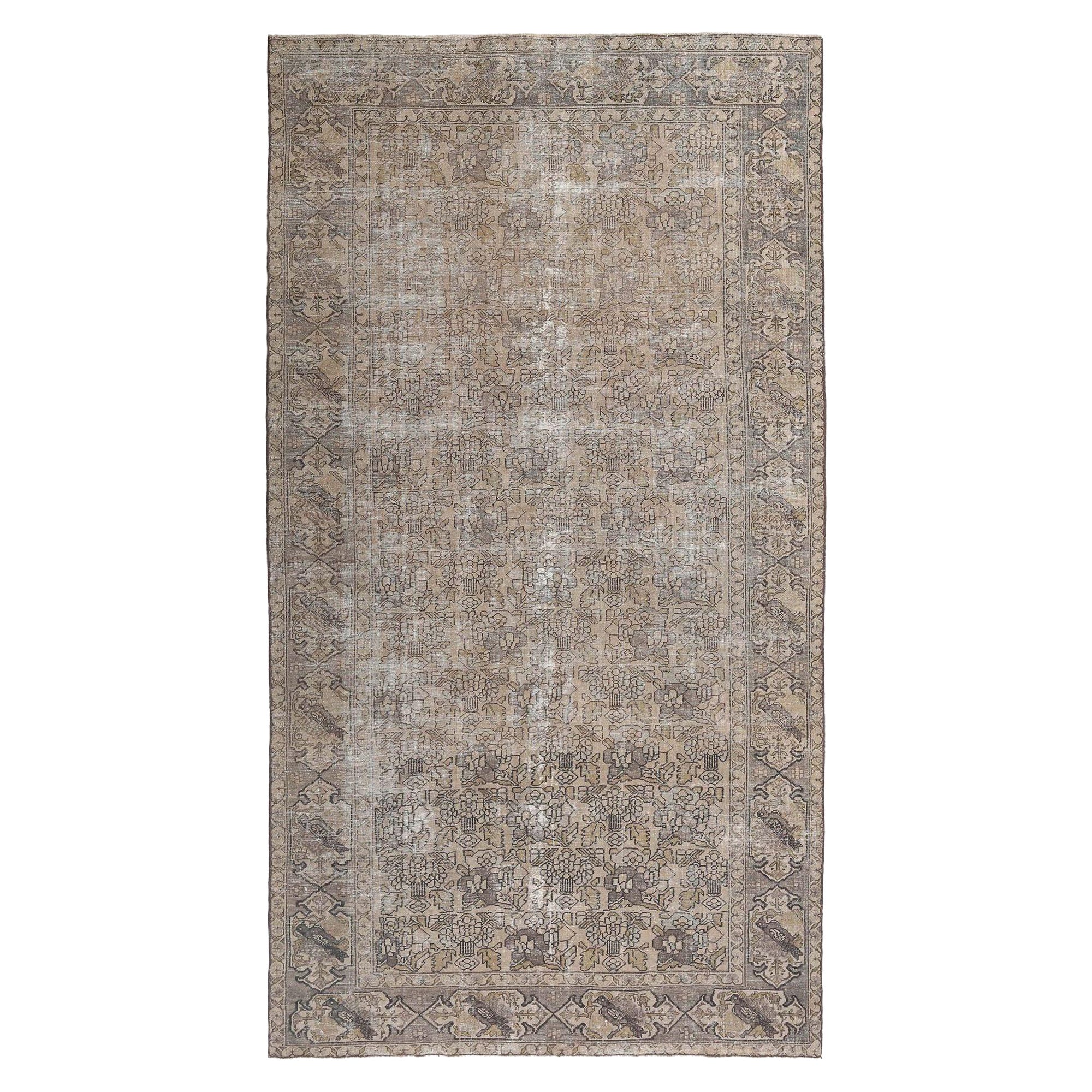 Persische Bakhtiari-Teppiche - Wolle in Taupe mit Design - 97650