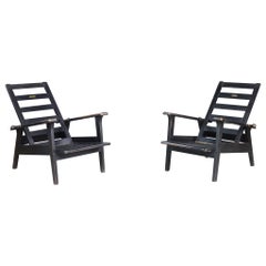 Mid-Century Modern Oak Lounge Chairs by Antonín Heythum, Prague, 1930s
