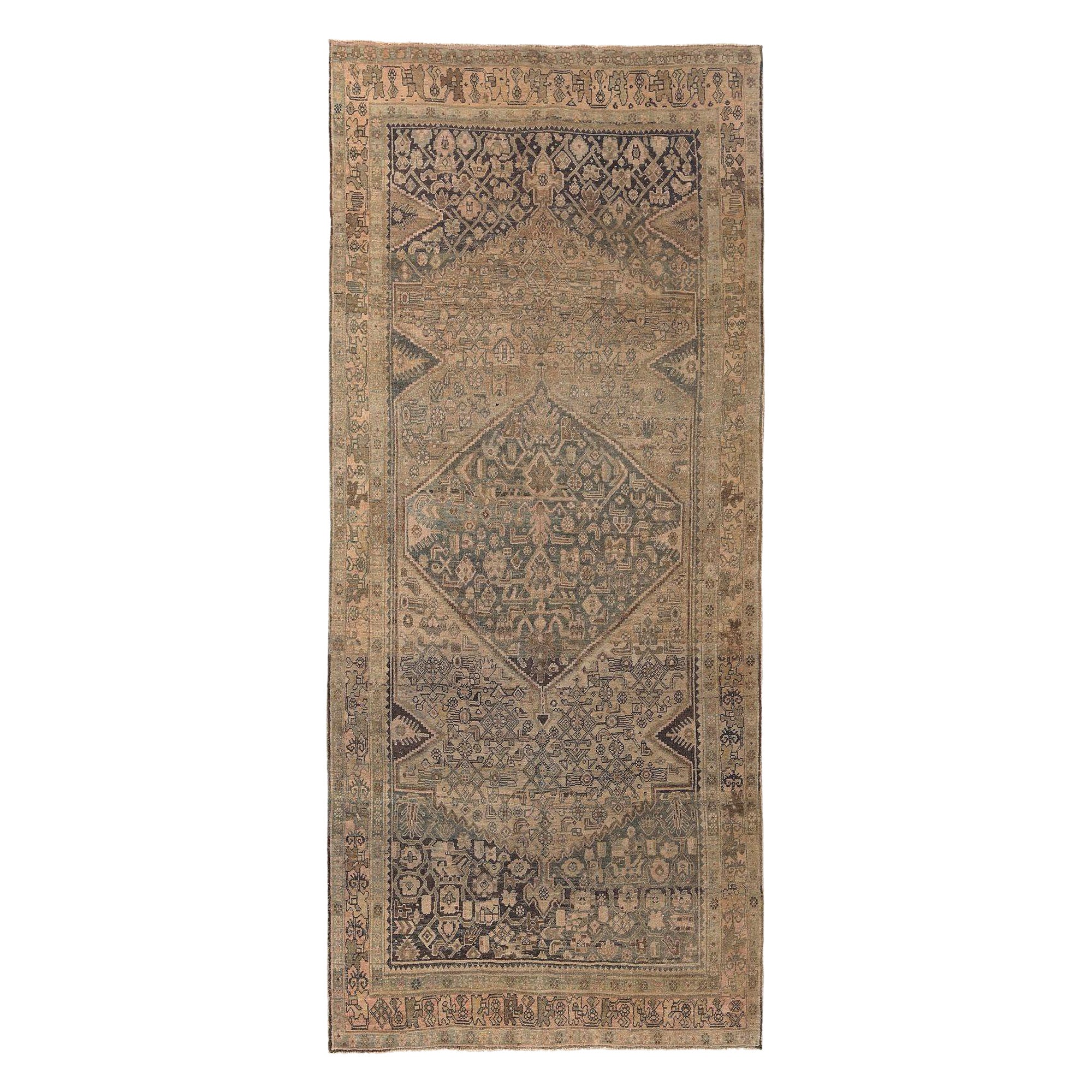 Persische Bijar Teppiche - Wolle Brown Taupe Design - 97676