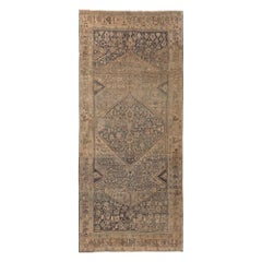 Tapis de sol Persan Bijar - Laine Brown Taupe Design - 97676