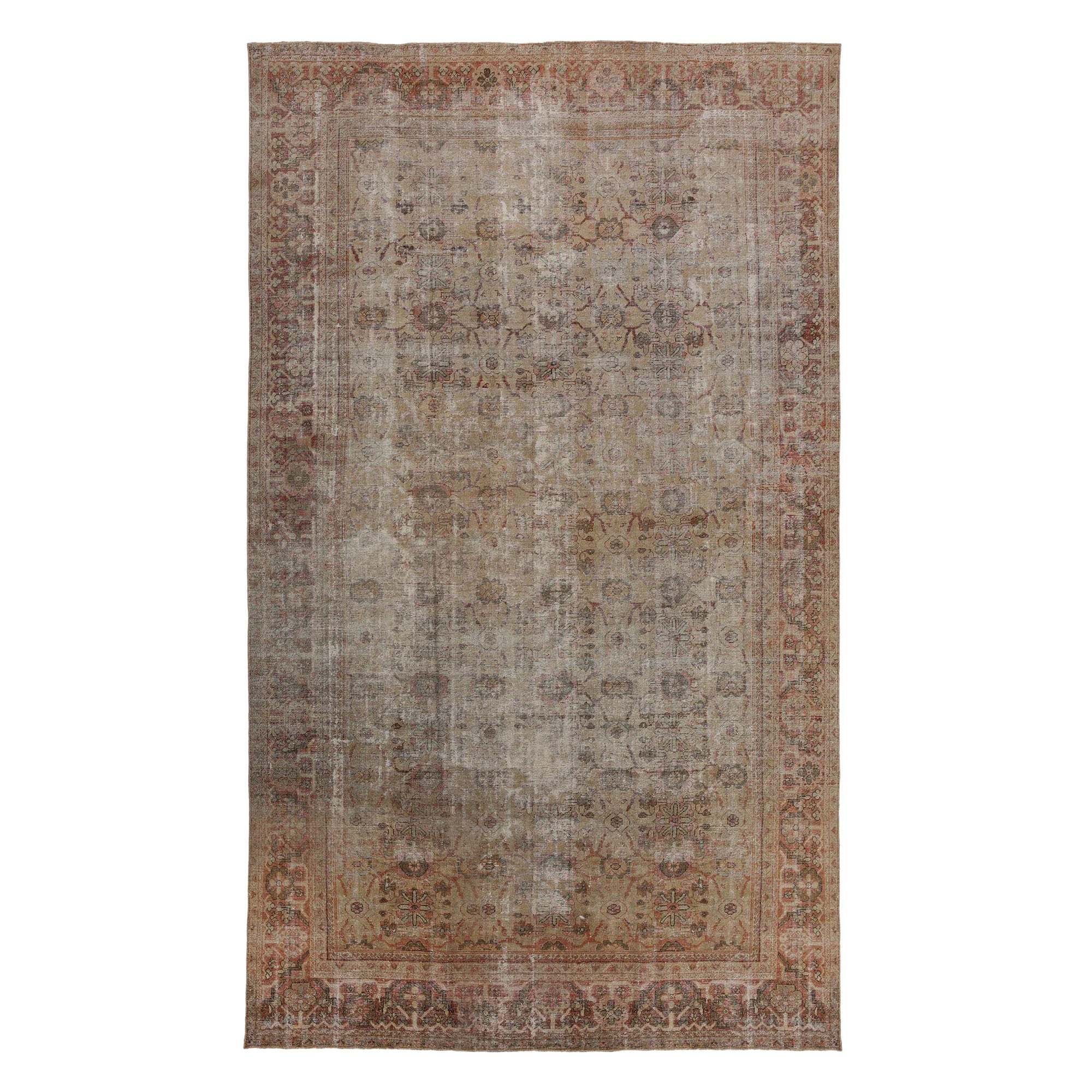 Persische Mahal-Teppiche - Wolle in Taupe mit Muster - 97713