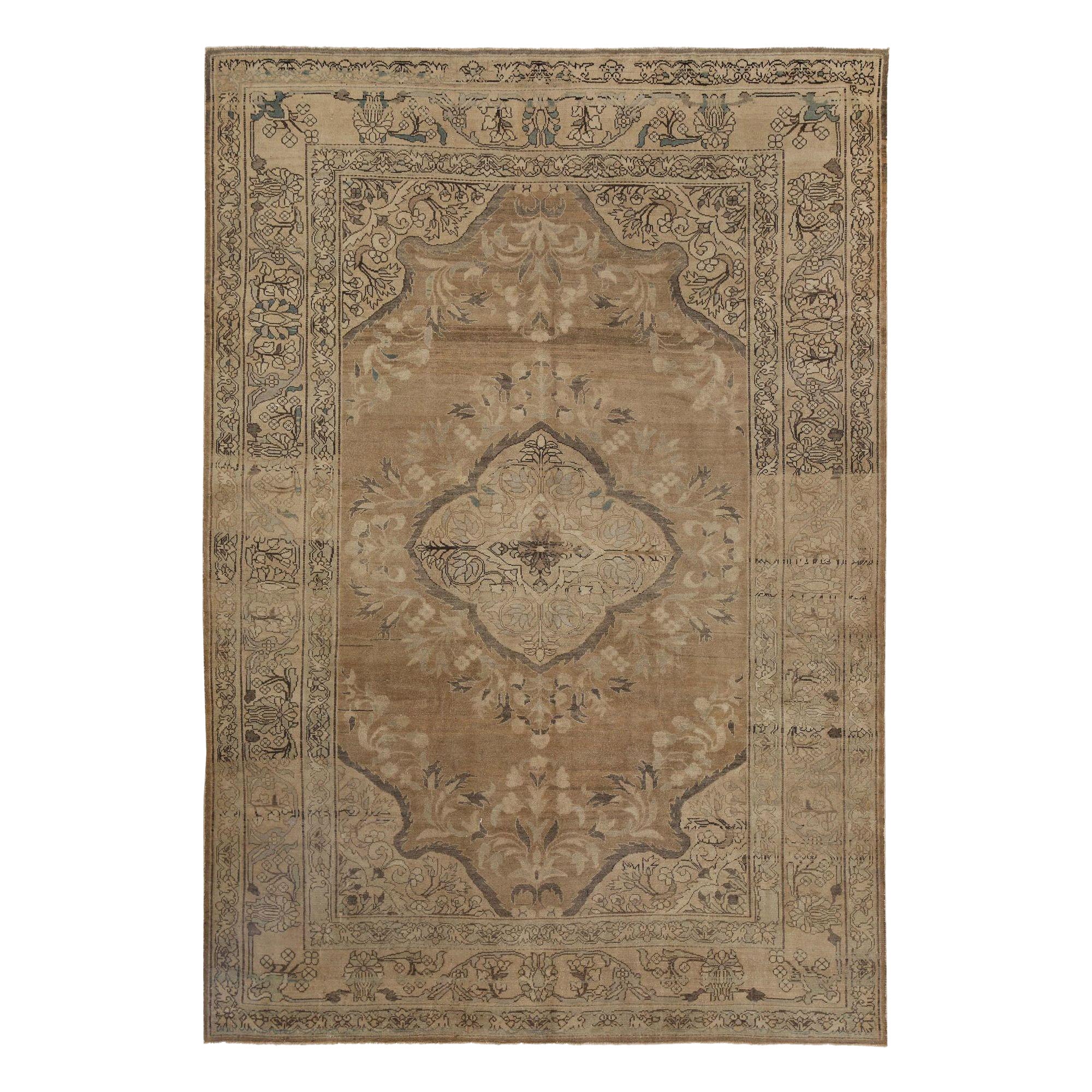 Tappeti persiani Malayer - Disegno in lana marrone - 97764