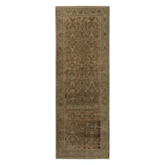 Tapis de sol Persan Malayer - Laine Brown Taupe Design - 97780