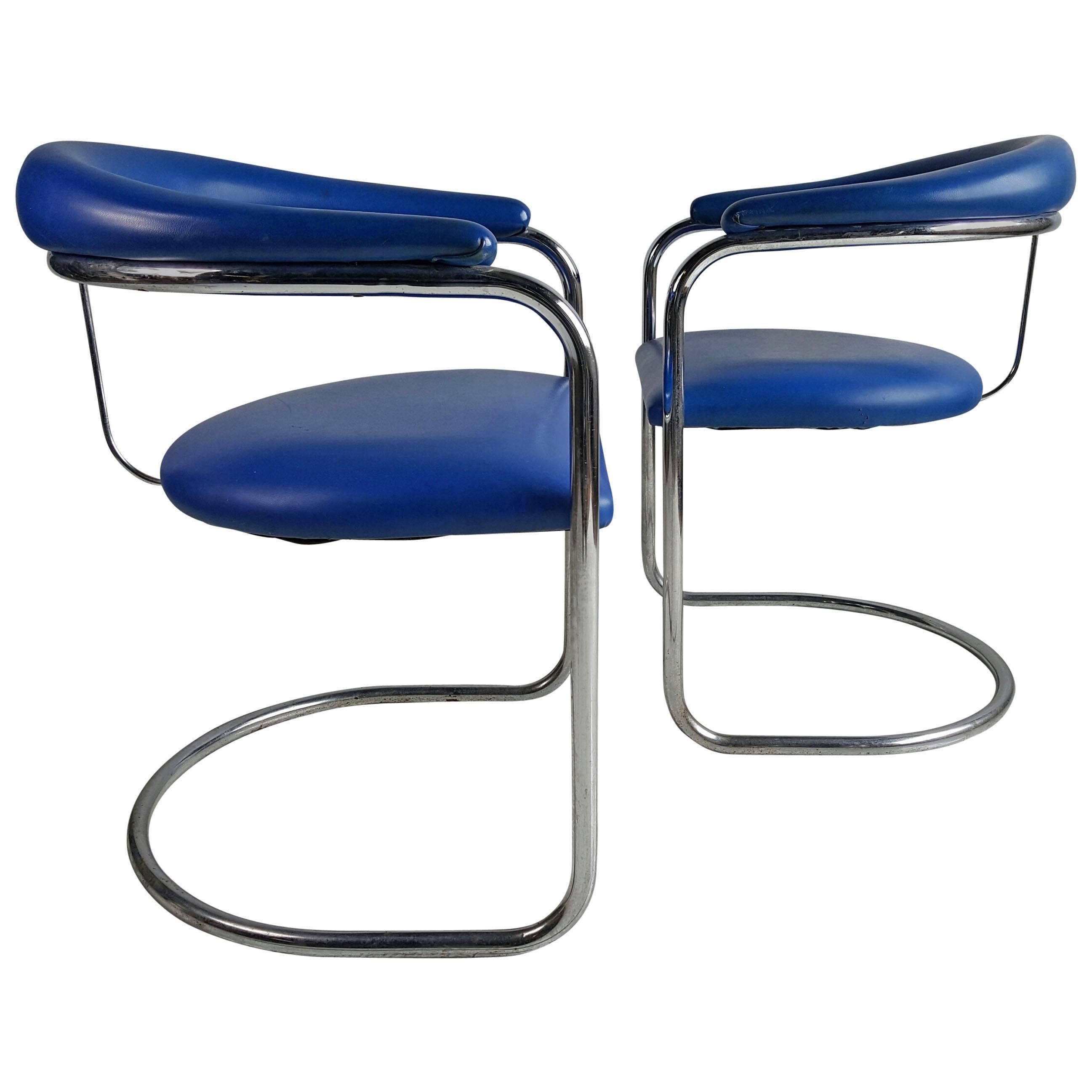 Pair of Anton Lorenz Chairs for Thonet  Model SS33 For Sale