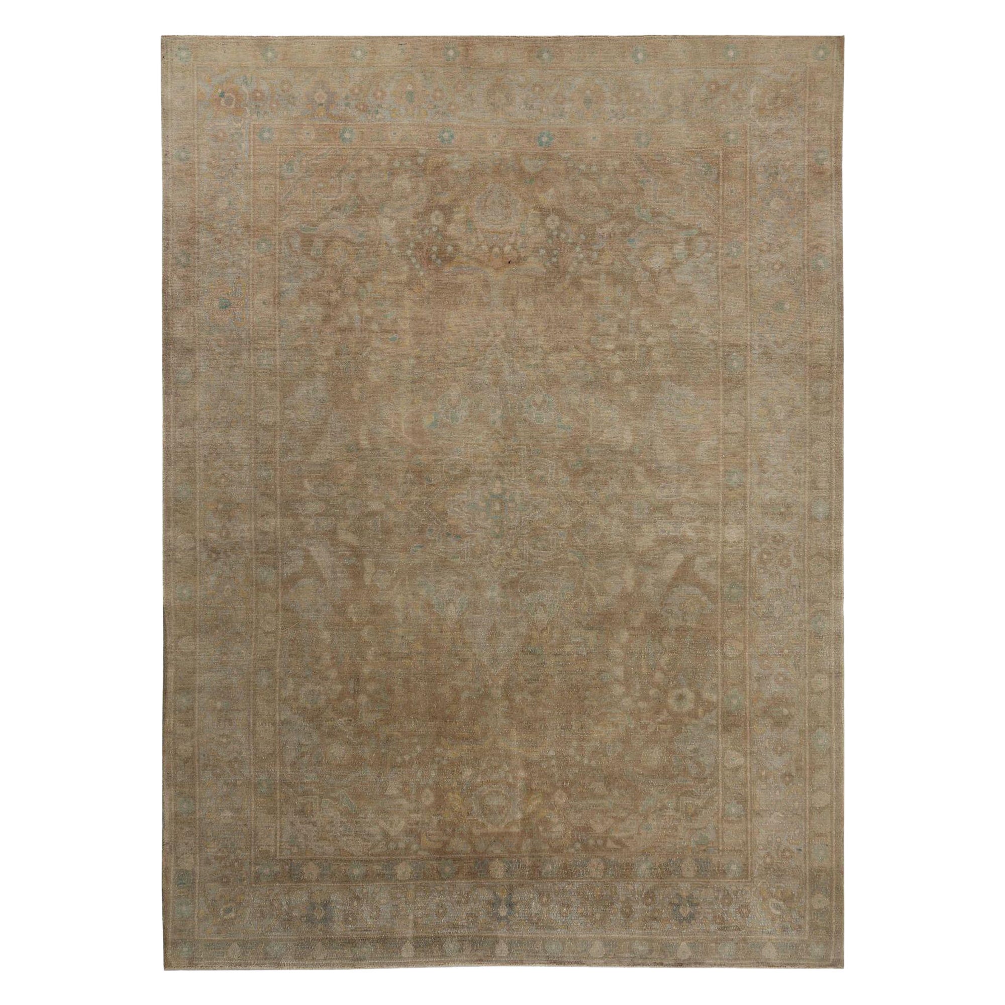 Persische Malayer-Teppiche - Wolle Hellblau Taupe Design - 97782