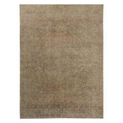Tapis persans Malayer - Motif en laine bleu clair taupe - 97782