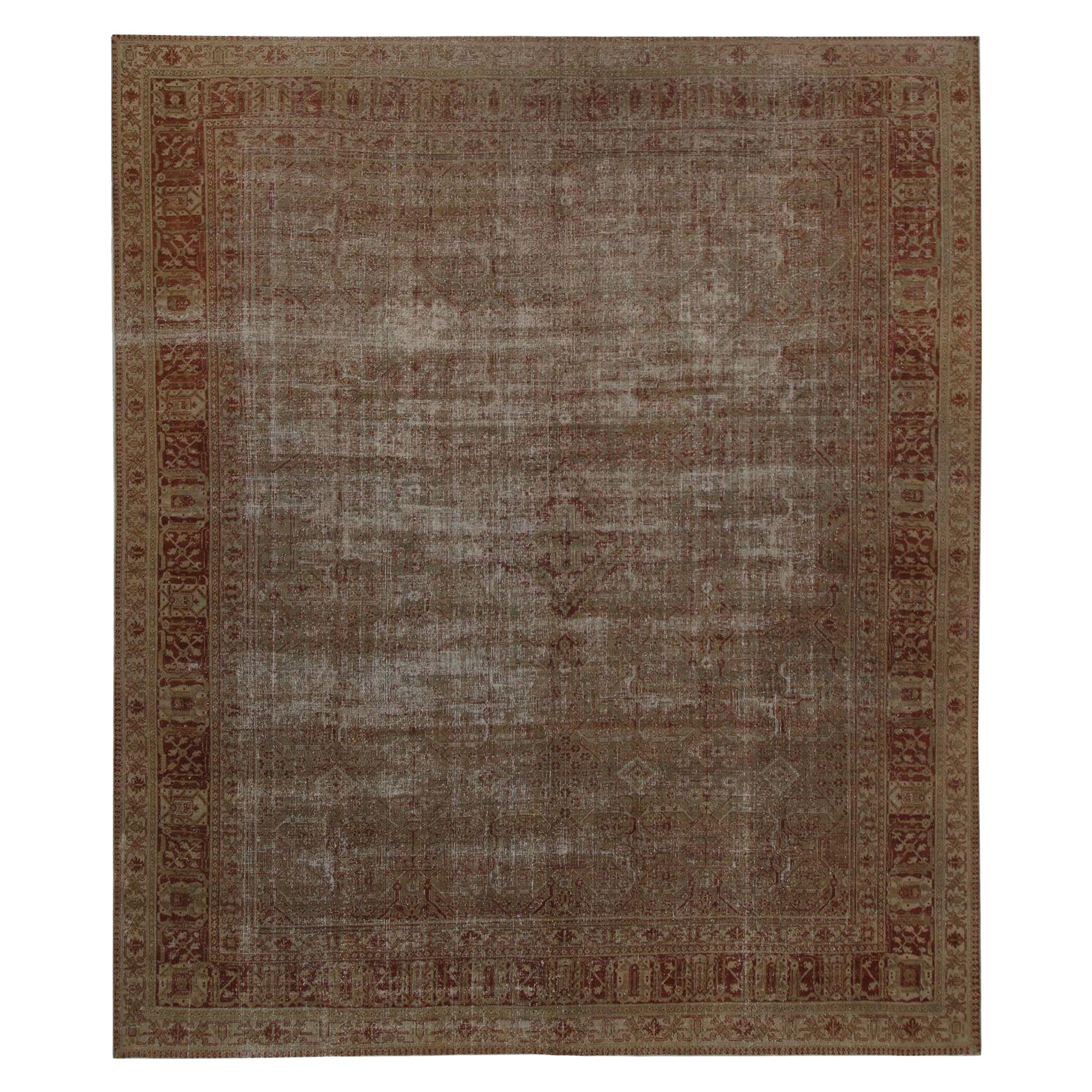 Persische Joshagan Area Rugs - Wolle Braun Rot Taupe Design - 97784