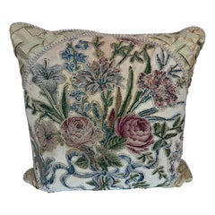 Almohada de aguja francesa del siglo XIX