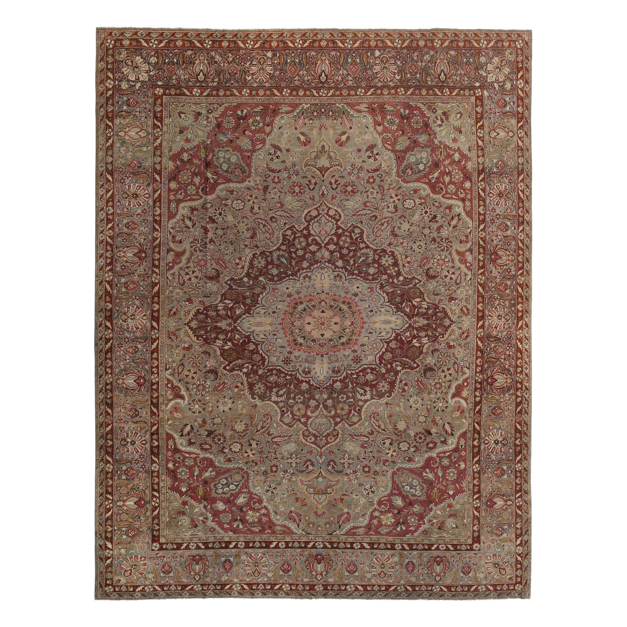 Tappeti persiani Malayer - Lana Rosso Taupe Design - 97737