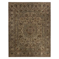 Tappeti persiani Tabriz - Lana Marrone Avorio Taupe - 97790