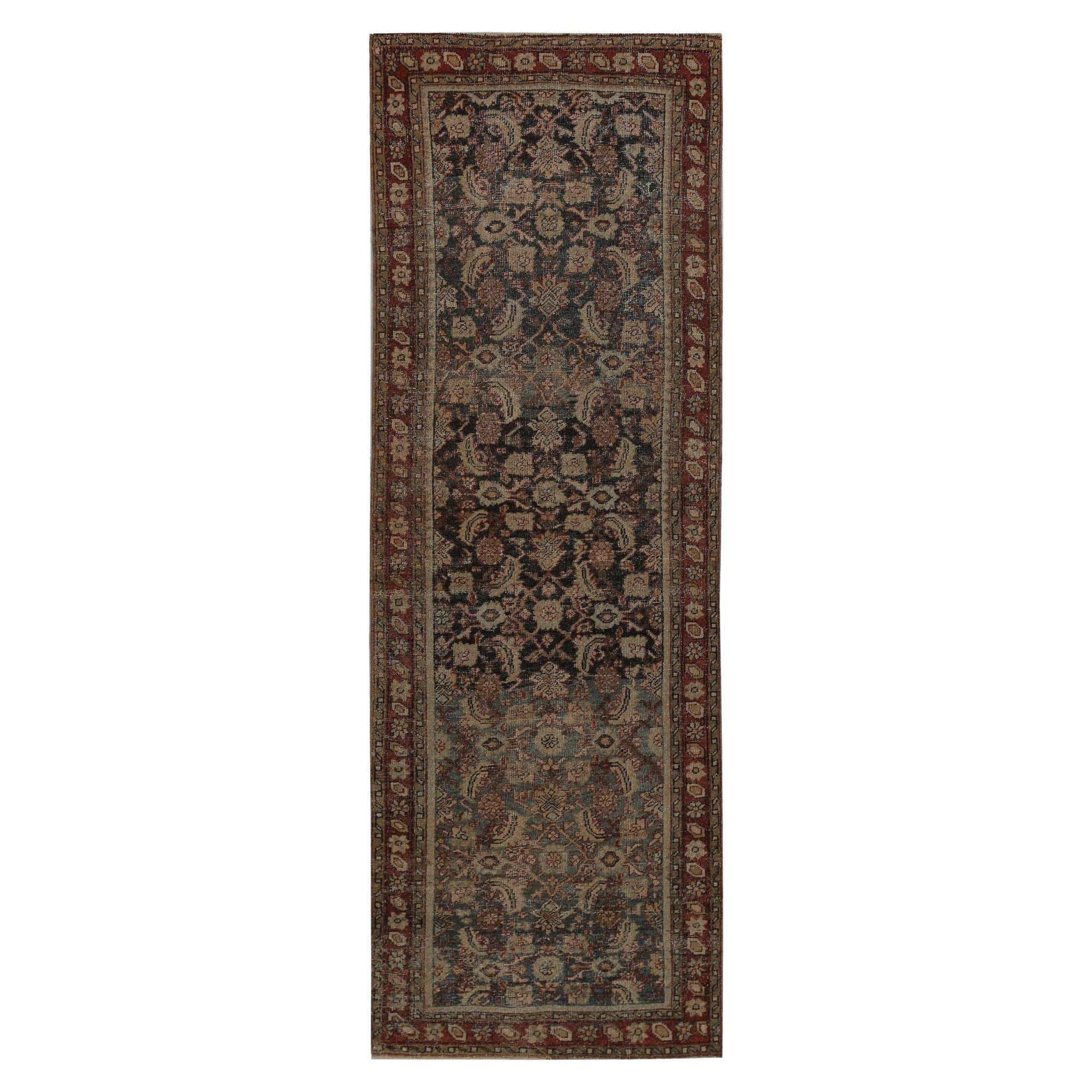 Tappeto Persiano Mahal - Lana Marrone Avorio Rosso - 97805