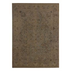 Tappeti persiani Tabriz - Lana Marrone Azzurro Taupe Design - 97808
