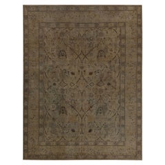 Tappeti persiani Tabriz - Lana Marrone Taupe Design - 97809