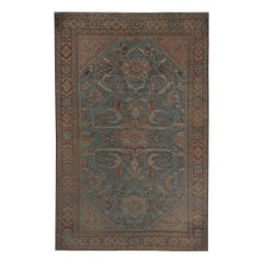 Tappeti persiani Mahal - Lana Blu Rosa Rosso - 97812