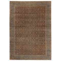 Tapis Persan Tabriz Over Size - Laine Brown Light Blue Red - 97770