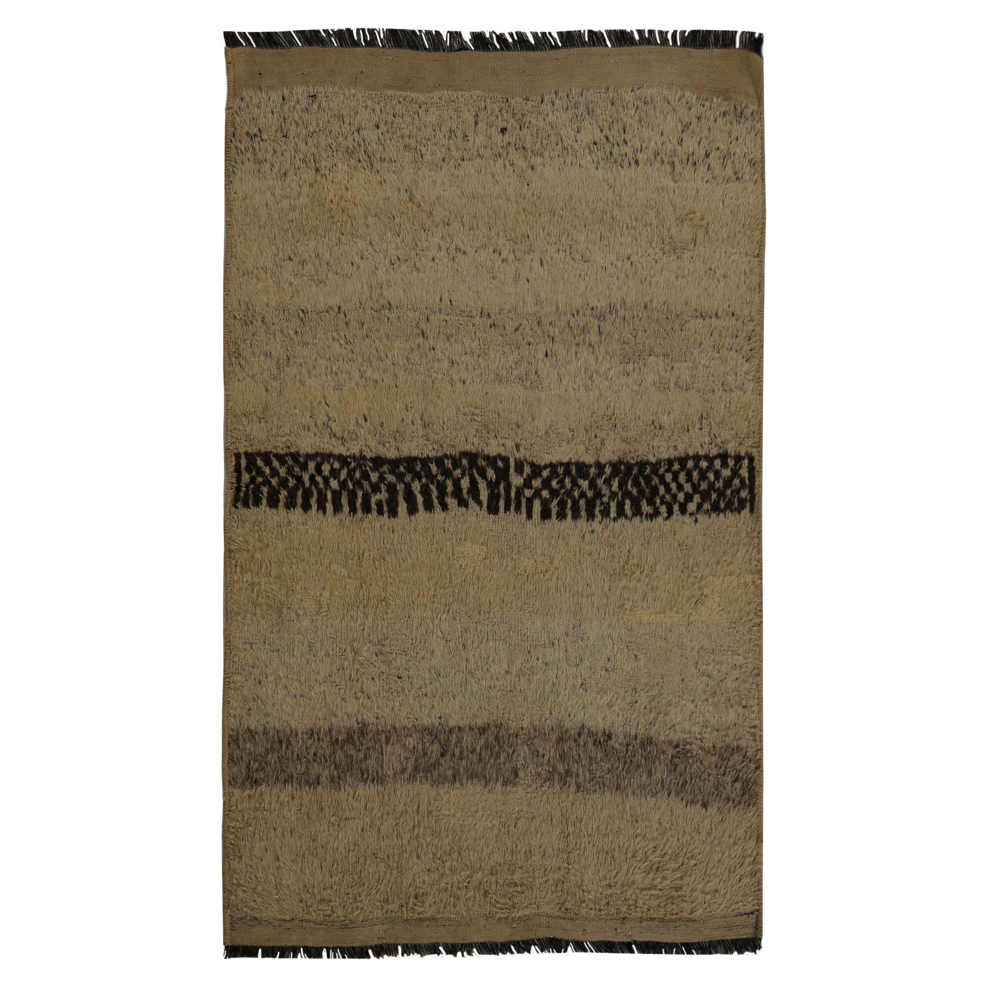 Tappeti persiani Gabbeh - Lana Marrone Taupe Design - 97826