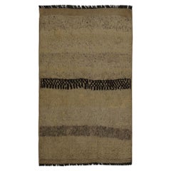 Tapis persan Gabbeh - Laine Brown Taupe Design - 97826