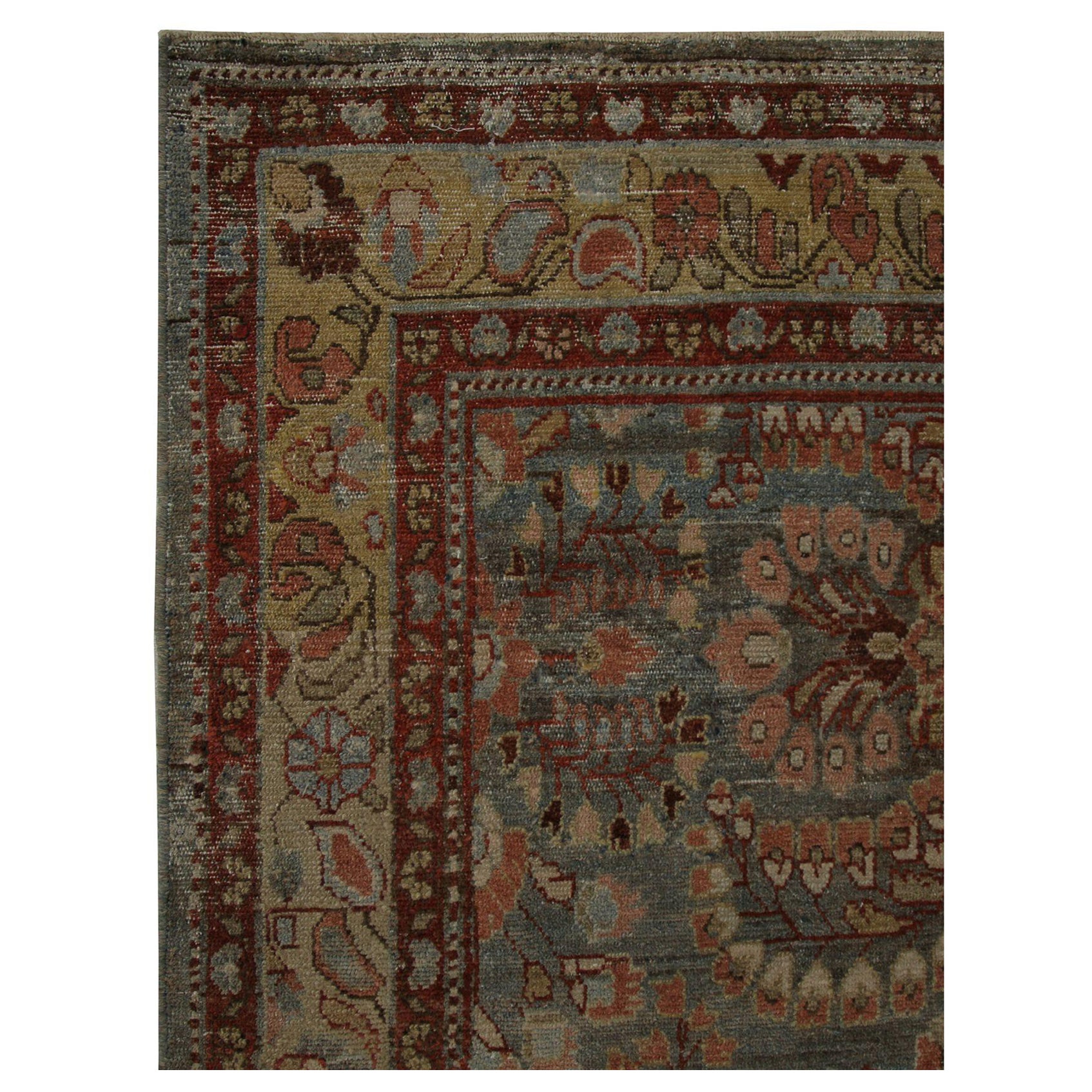 Tappeto Persiano Malayer Runner - Lana Marrone Rosso Design - 97829 in vendita